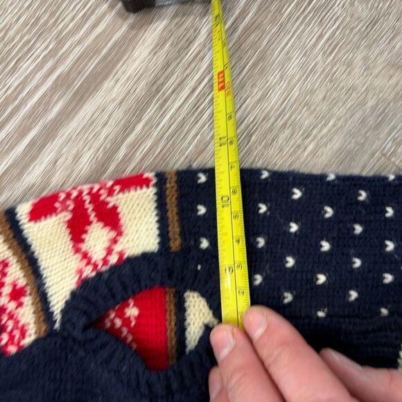 Fabdog Fair isle Stag Sweater Hollidays Christmas Sweater Outwear for small dog - Picture 7 of 7